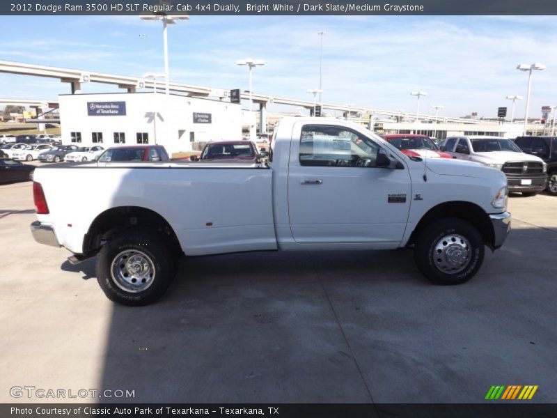 Bright White / Dark Slate/Medium Graystone 2012 Dodge Ram 3500 HD SLT Regular Cab 4x4 Dually