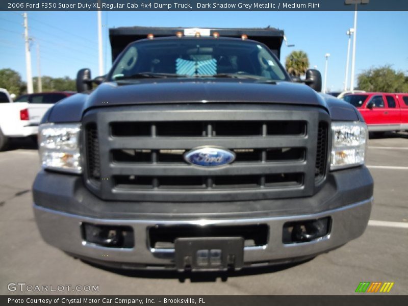 Dark Shadow Grey Metallic / Medium Flint 2006 Ford F350 Super Duty XL Regular Cab 4x4 Dump Truck