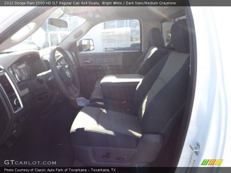 Bright White / Dark Slate/Medium Graystone 2012 Dodge Ram 3500 HD SLT Regular Cab 4x4 Dually