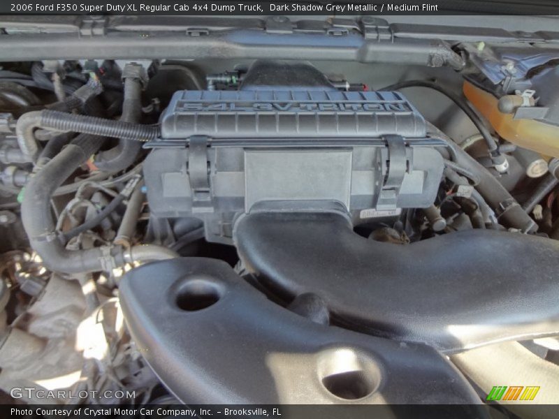 Dark Shadow Grey Metallic / Medium Flint 2006 Ford F350 Super Duty XL Regular Cab 4x4 Dump Truck