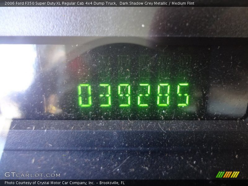 Dark Shadow Grey Metallic / Medium Flint 2006 Ford F350 Super Duty XL Regular Cab 4x4 Dump Truck