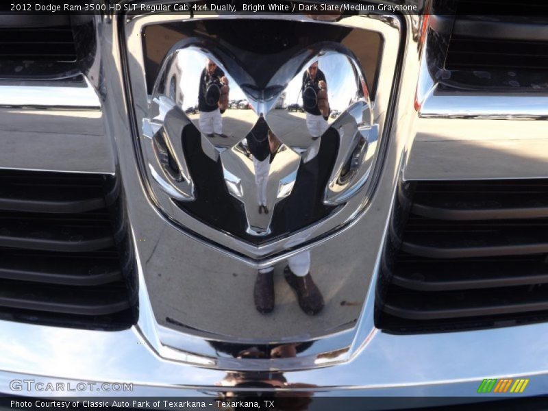 Bright White / Dark Slate/Medium Graystone 2012 Dodge Ram 3500 HD SLT Regular Cab 4x4 Dually