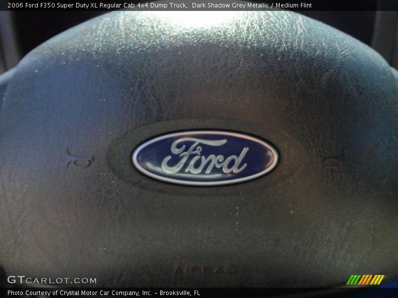 Dark Shadow Grey Metallic / Medium Flint 2006 Ford F350 Super Duty XL Regular Cab 4x4 Dump Truck