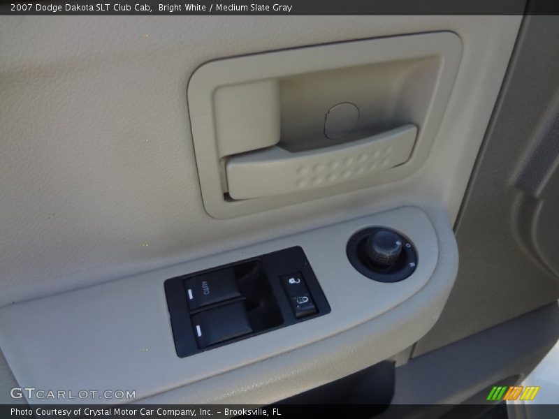 Bright White / Medium Slate Gray 2007 Dodge Dakota SLT Club Cab