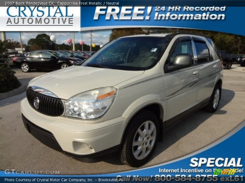 Cappuccino Frost Metallic / Neutral 2007 Buick Rendezvous CX