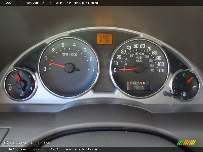 Cappuccino Frost Metallic / Neutral 2007 Buick Rendezvous CX