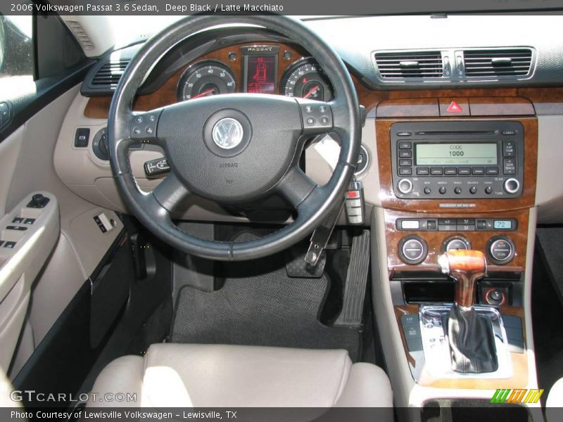 Deep Black / Latte Macchiato 2006 Volkswagen Passat 3.6 Sedan