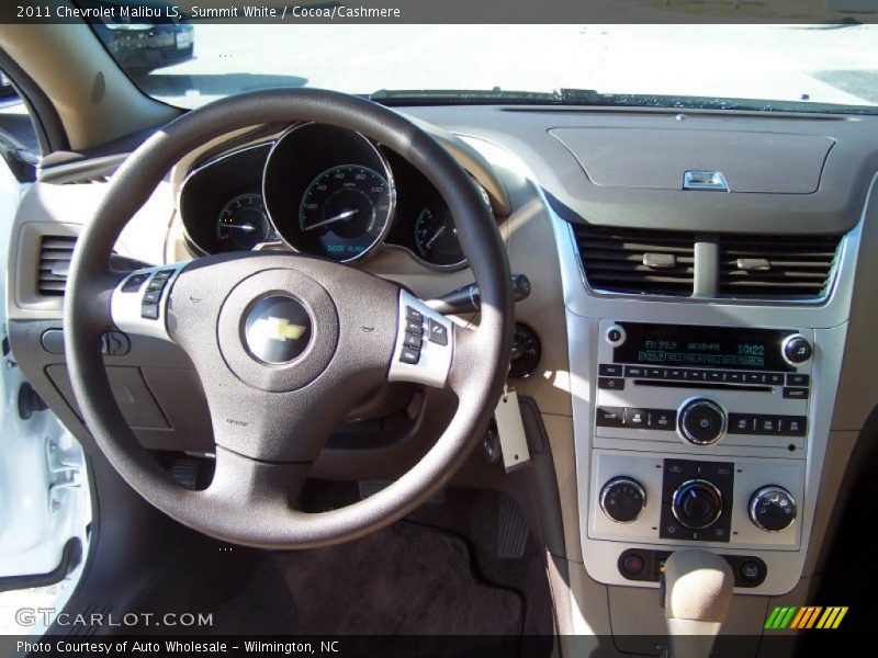 Summit White / Cocoa/Cashmere 2011 Chevrolet Malibu LS
