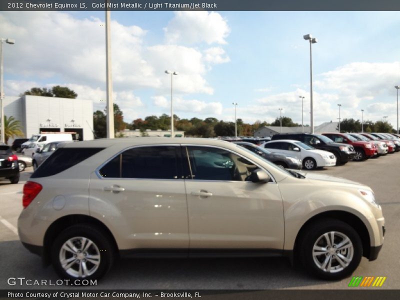 Gold Mist Metallic / Light Titanium/Jet Black 2012 Chevrolet Equinox LS