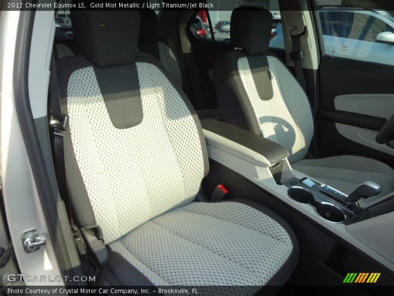Gold Mist Metallic / Light Titanium/Jet Black 2012 Chevrolet Equinox LS