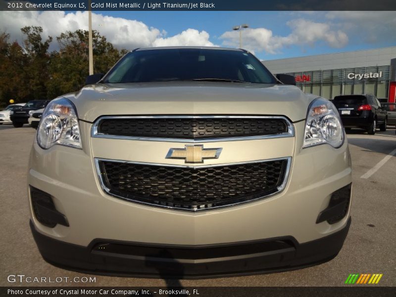 Gold Mist Metallic / Light Titanium/Jet Black 2012 Chevrolet Equinox LS