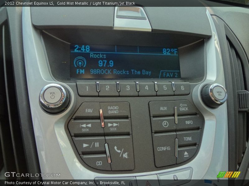 Gold Mist Metallic / Light Titanium/Jet Black 2012 Chevrolet Equinox LS