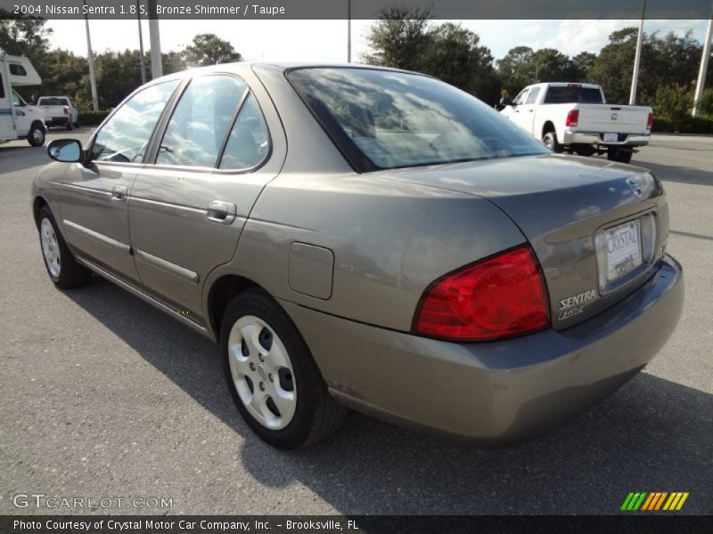 Bronze Shimmer / Taupe 2004 Nissan Sentra 1.8 S