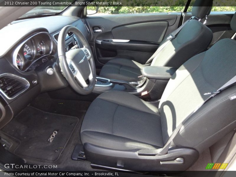Bright Silver Metallic / Black 2012 Chrysler 200 Touring Convertible