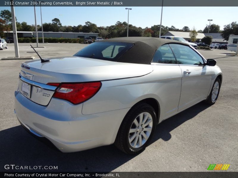 Bright Silver Metallic / Black 2012 Chrysler 200 Touring Convertible