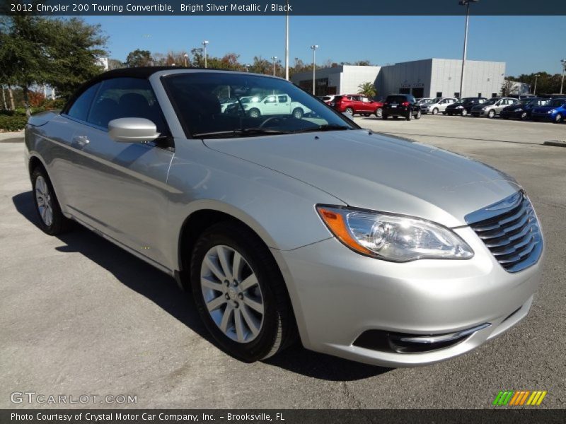 Bright Silver Metallic / Black 2012 Chrysler 200 Touring Convertible