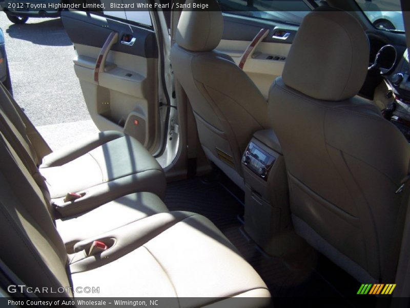 Blizzard White Pearl / Sand Beige 2012 Toyota Highlander Limited