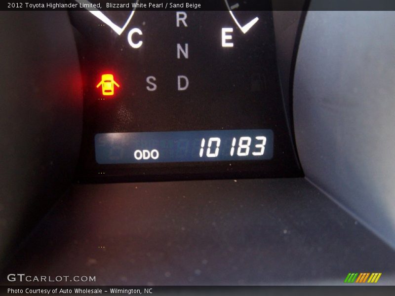 Blizzard White Pearl / Sand Beige 2012 Toyota Highlander Limited