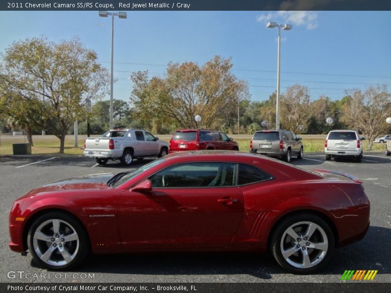 Red Jewel Metallic / Gray 2011 Chevrolet Camaro SS/RS Coupe