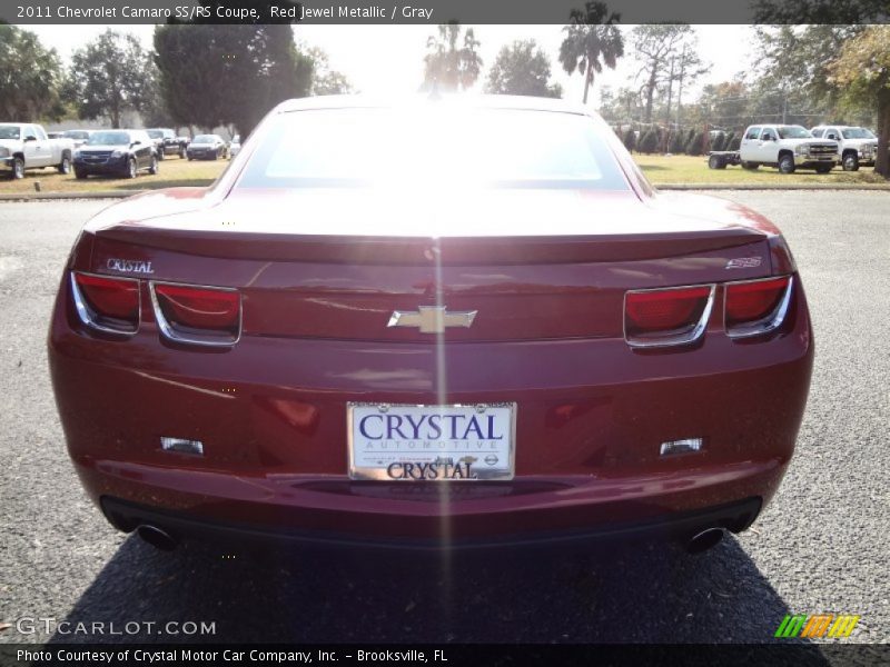 Red Jewel Metallic / Gray 2011 Chevrolet Camaro SS/RS Coupe
