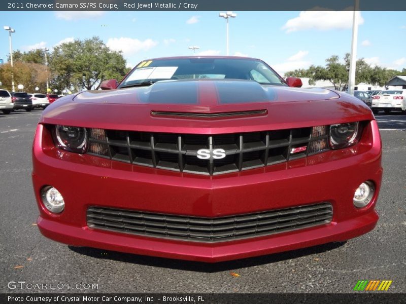 Red Jewel Metallic / Gray 2011 Chevrolet Camaro SS/RS Coupe