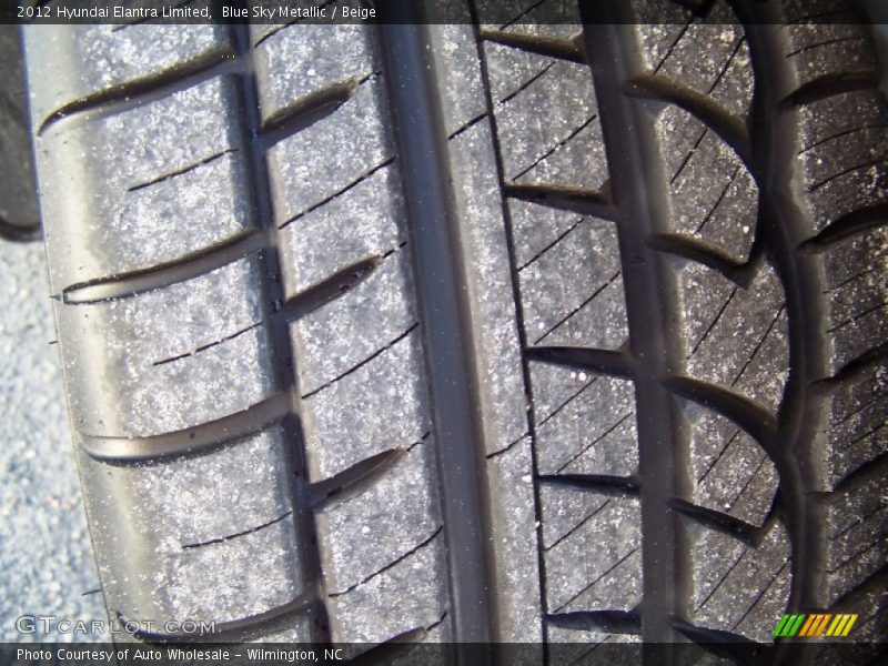 Blue Sky Metallic / Beige 2012 Hyundai Elantra Limited