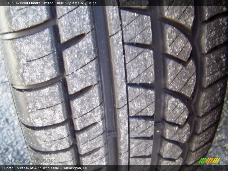 Blue Sky Metallic / Beige 2012 Hyundai Elantra Limited