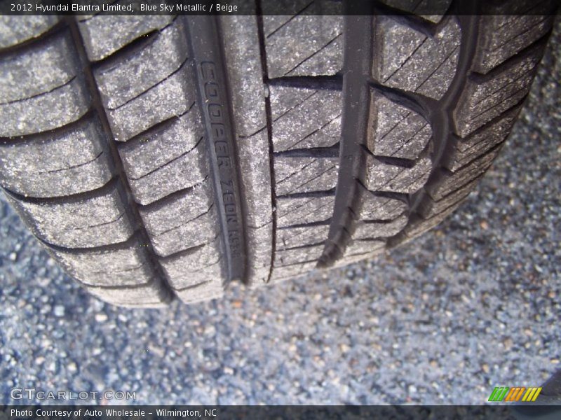 Blue Sky Metallic / Beige 2012 Hyundai Elantra Limited