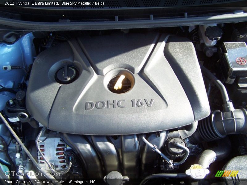 Blue Sky Metallic / Beige 2012 Hyundai Elantra Limited