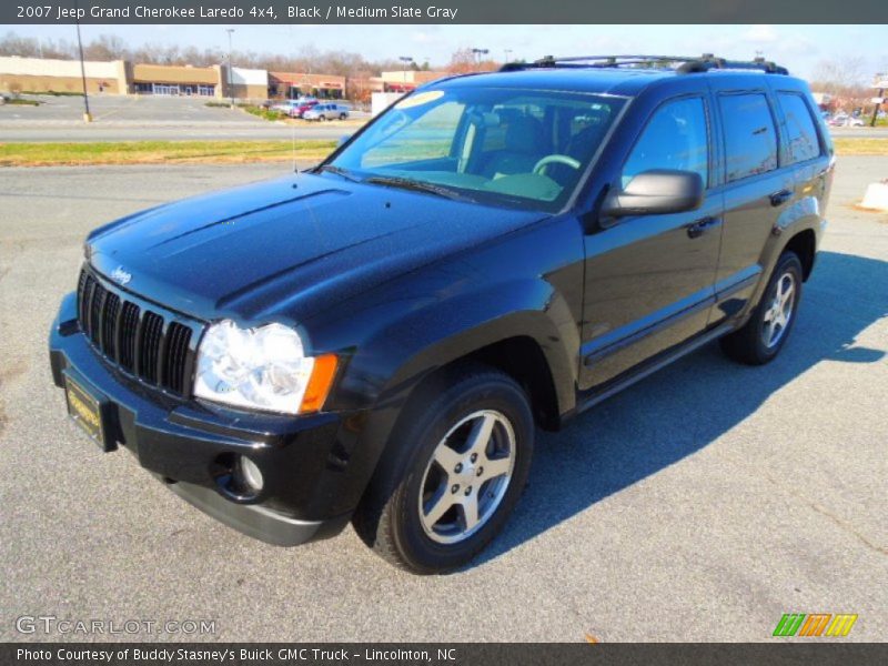 Black / Medium Slate Gray 2007 Jeep Grand Cherokee Laredo 4x4