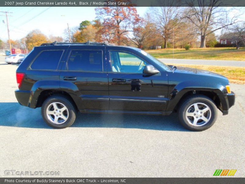 Black / Medium Slate Gray 2007 Jeep Grand Cherokee Laredo 4x4