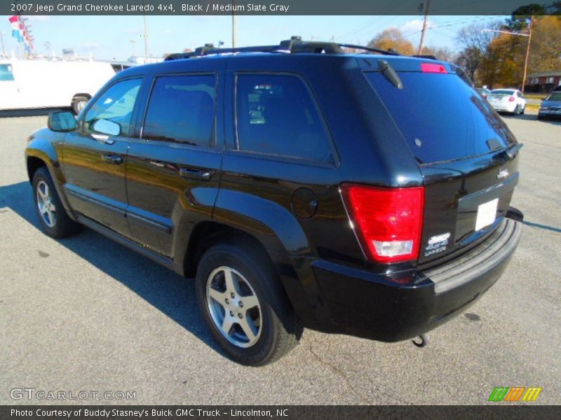 Black / Medium Slate Gray 2007 Jeep Grand Cherokee Laredo 4x4