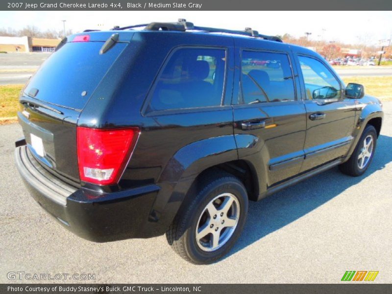Black / Medium Slate Gray 2007 Jeep Grand Cherokee Laredo 4x4