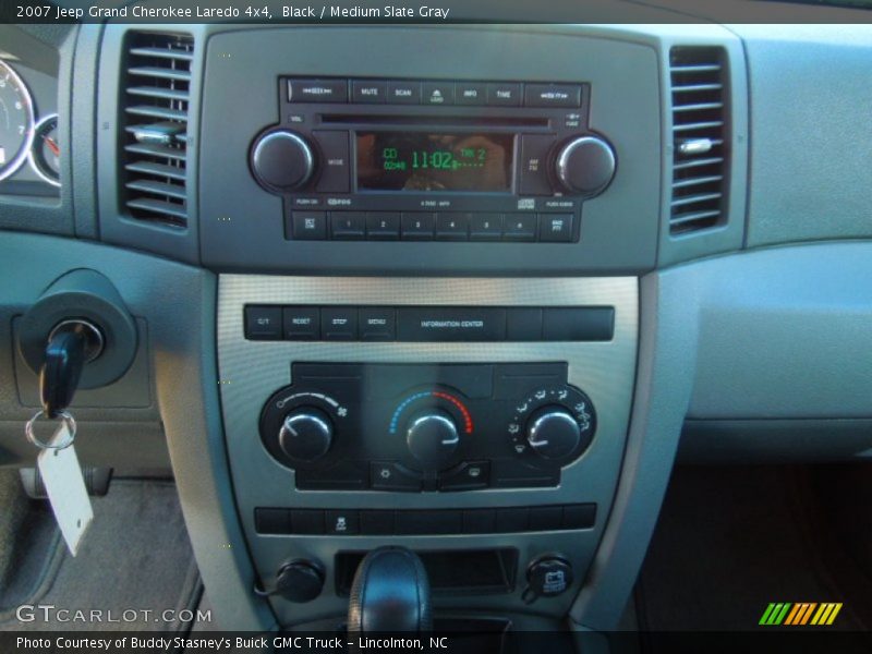 Black / Medium Slate Gray 2007 Jeep Grand Cherokee Laredo 4x4