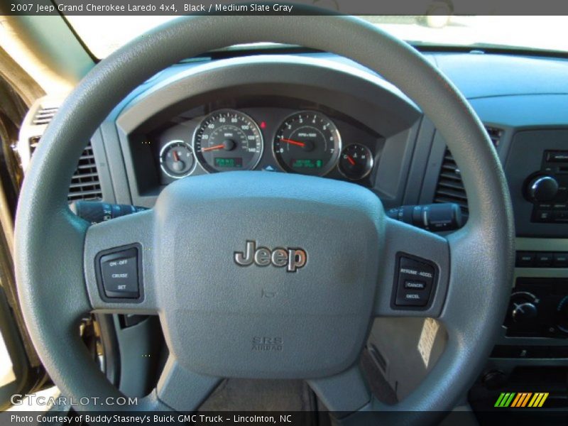 Black / Medium Slate Gray 2007 Jeep Grand Cherokee Laredo 4x4