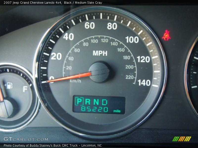 Black / Medium Slate Gray 2007 Jeep Grand Cherokee Laredo 4x4