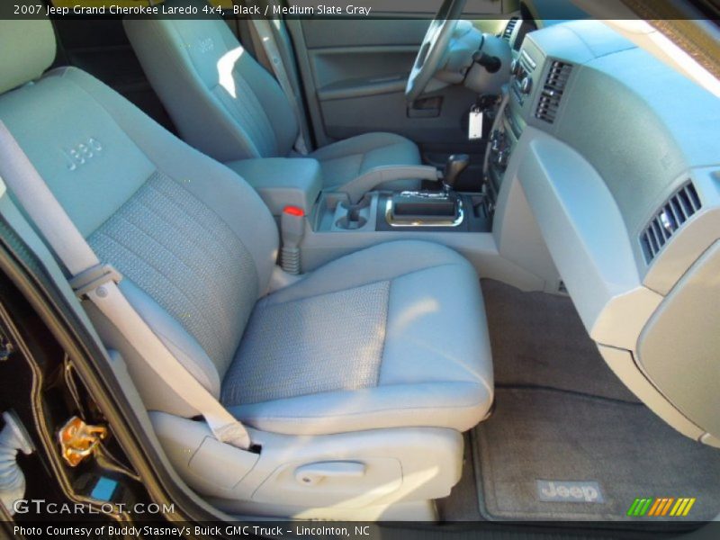 Black / Medium Slate Gray 2007 Jeep Grand Cherokee Laredo 4x4