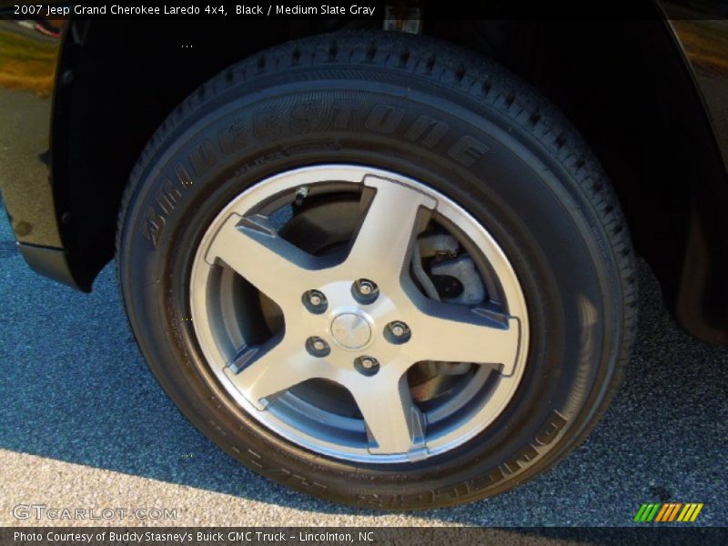 Black / Medium Slate Gray 2007 Jeep Grand Cherokee Laredo 4x4
