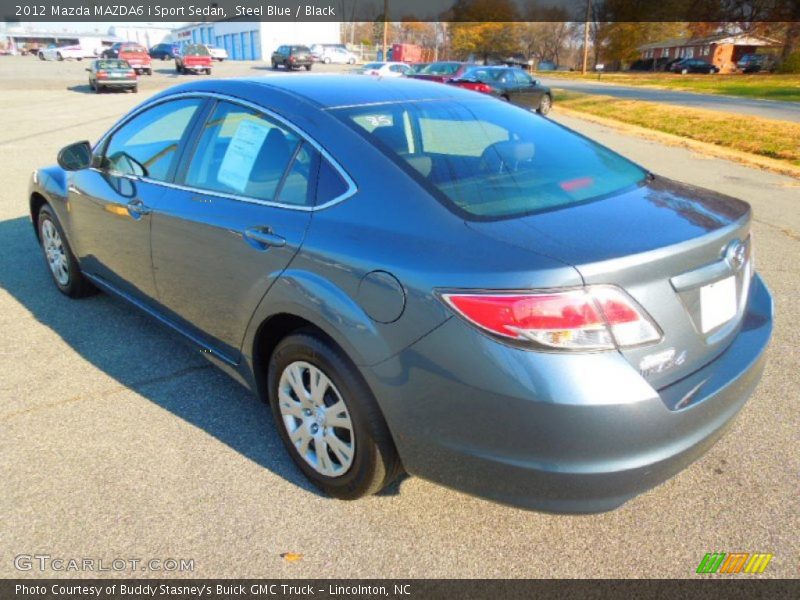 Steel Blue / Black 2012 Mazda MAZDA6 i Sport Sedan