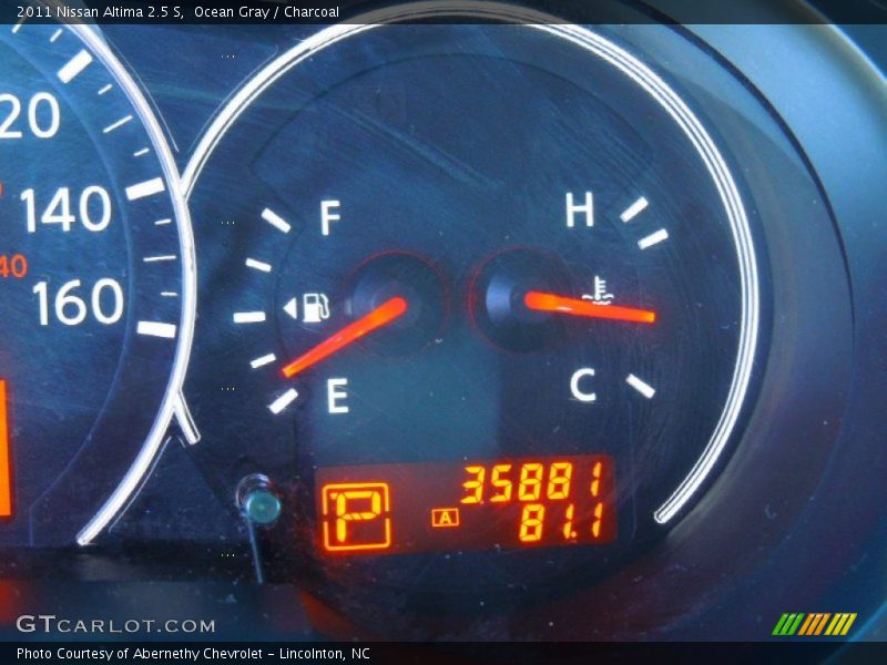 Ocean Gray / Charcoal 2011 Nissan Altima 2.5 S