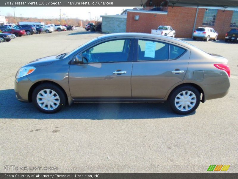 Titanium Metallic / Charcoal 2012 Nissan Versa 1.6 SV Sedan