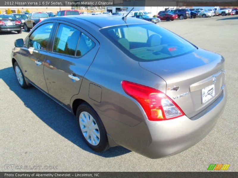 Titanium Metallic / Charcoal 2012 Nissan Versa 1.6 SV Sedan