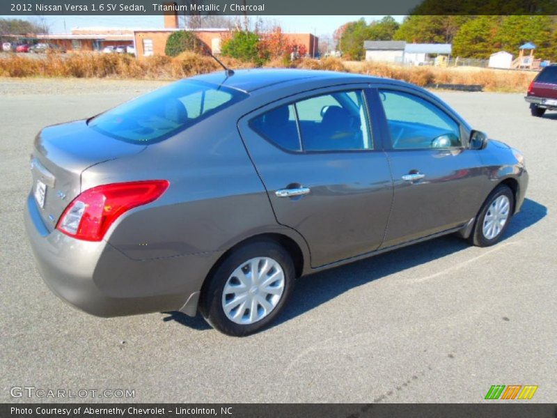 Titanium Metallic / Charcoal 2012 Nissan Versa 1.6 SV Sedan