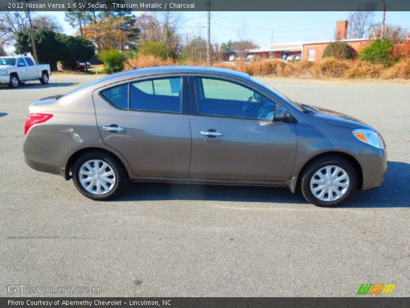 Titanium Metallic / Charcoal 2012 Nissan Versa 1.6 SV Sedan