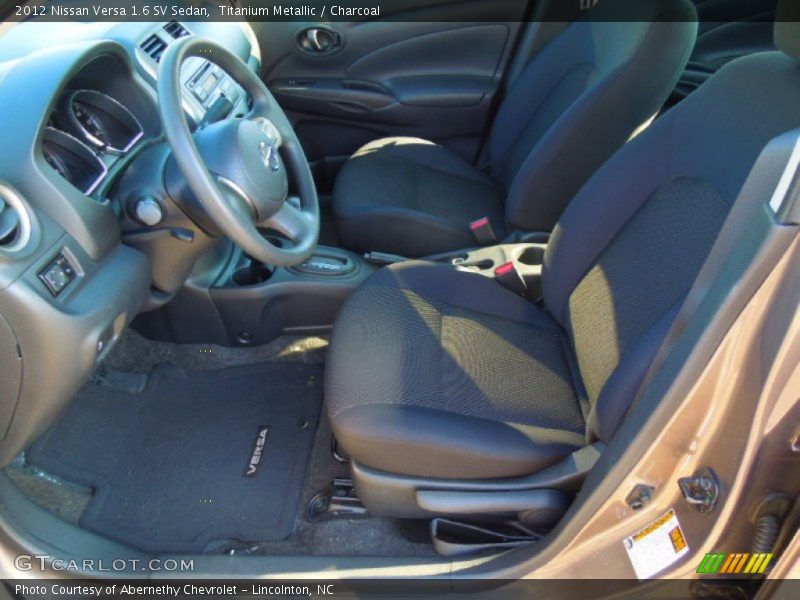 Titanium Metallic / Charcoal 2012 Nissan Versa 1.6 SV Sedan