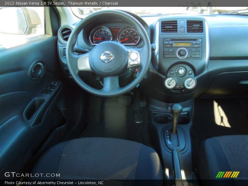 Titanium Metallic / Charcoal 2012 Nissan Versa 1.6 SV Sedan