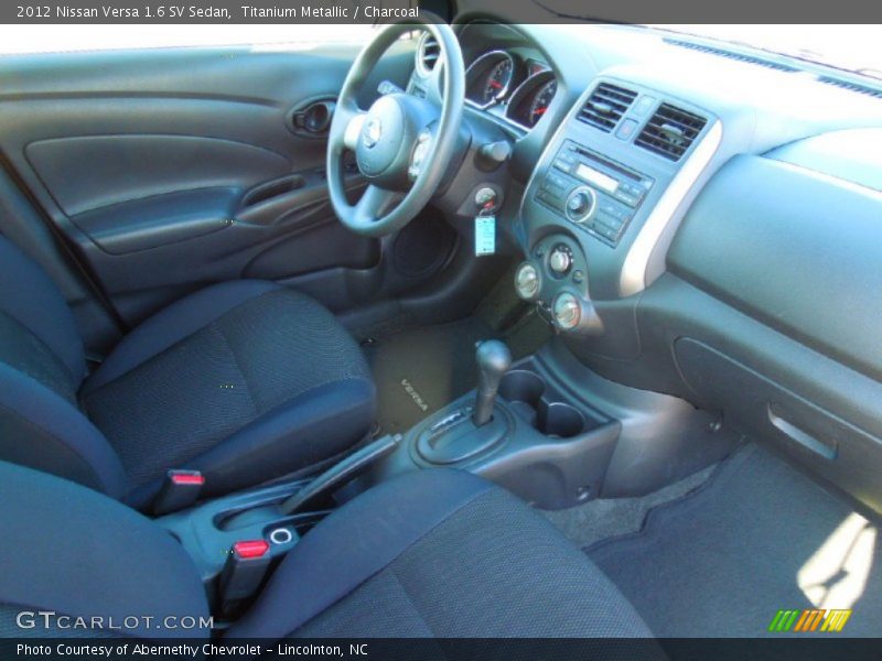 Titanium Metallic / Charcoal 2012 Nissan Versa 1.6 SV Sedan