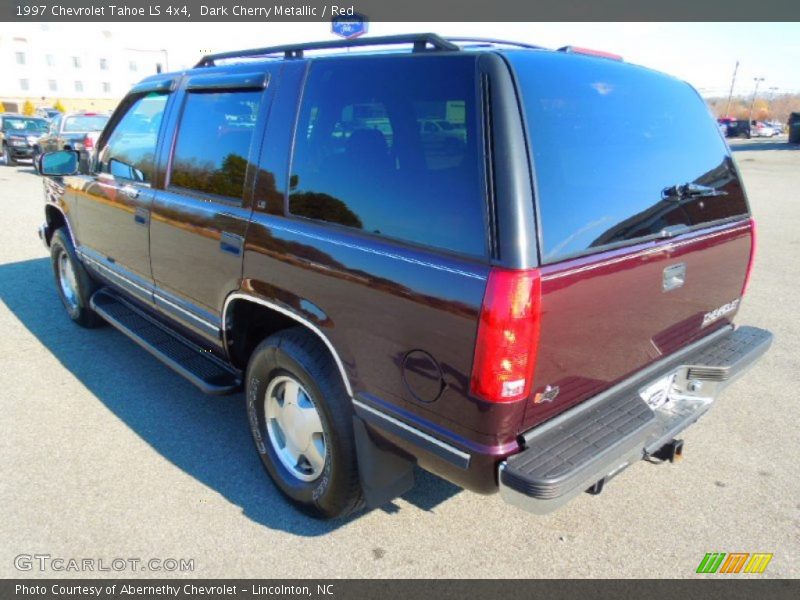 Dark Cherry Metallic / Red 1997 Chevrolet Tahoe LS 4x4