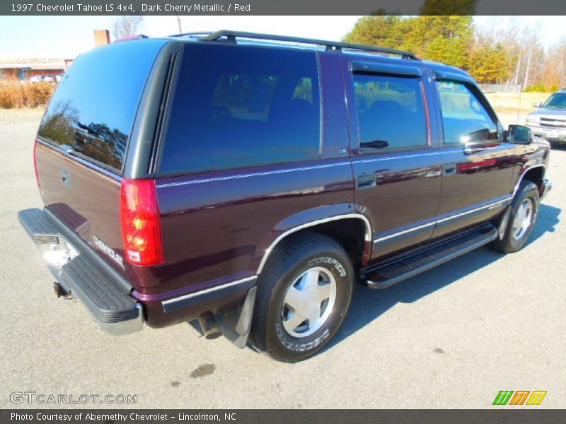 Dark Cherry Metallic / Red 1997 Chevrolet Tahoe LS 4x4