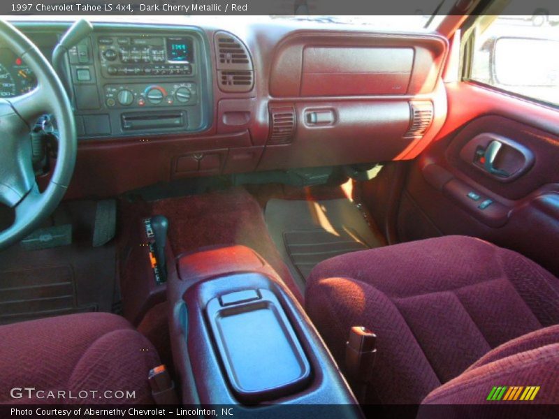 Dark Cherry Metallic / Red 1997 Chevrolet Tahoe LS 4x4